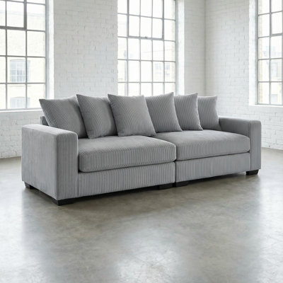 Corduroy Modular Sofa 2 Seats Loveseat