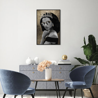 Princesse dorée - peinture sur toile
