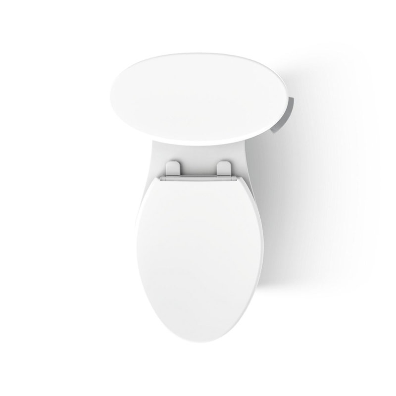 Betello 1.28 GPF (Water Efficient) Elongated Two-Piece Toilet (Seat Not Included), White, Right-Hand