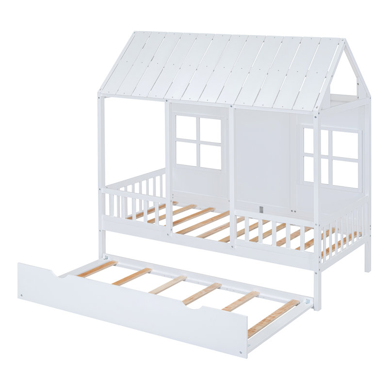 Lit gigogne standard Rezac, Lit simple, Blanc