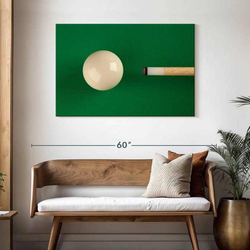 Billard américain, H 30 po x l 45 po