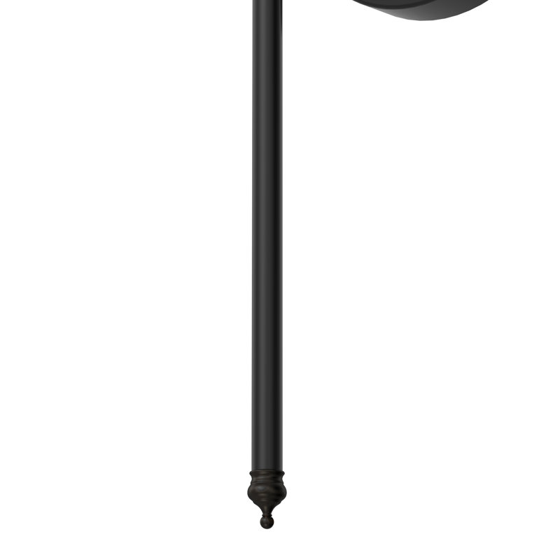 Applique murale articulée à piles avec abat-jour traditionnel, Noir mat