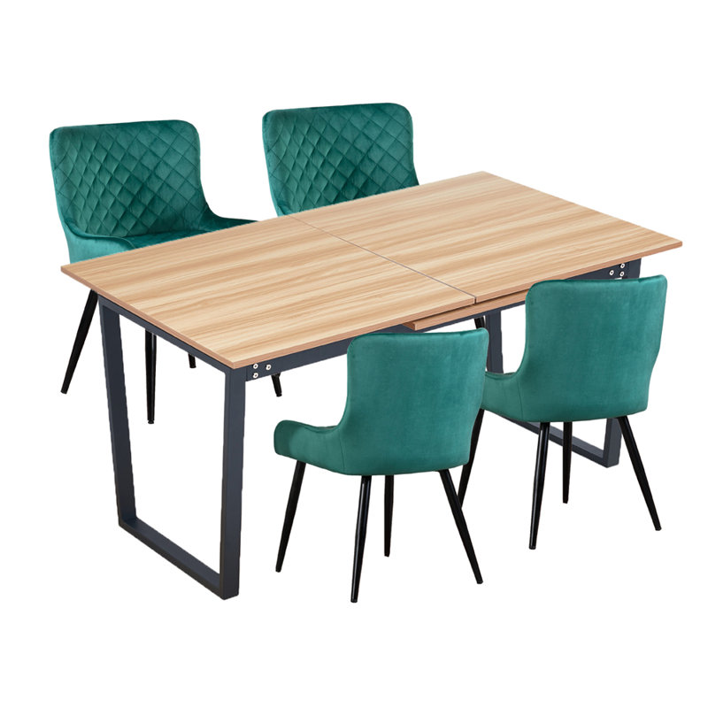 Kaydance 4 - Person Dining Set, Green
