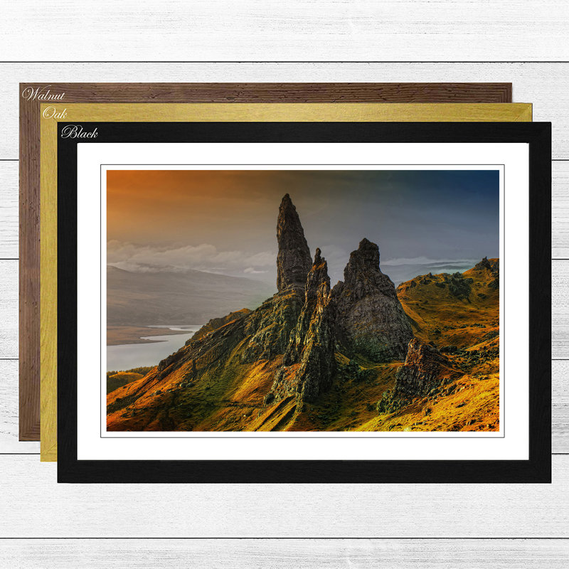 Single Picture Frame Print, Oak
