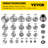 27PCS Metal Lathe Gears, Precise Mini Lathe Replacement Gears including