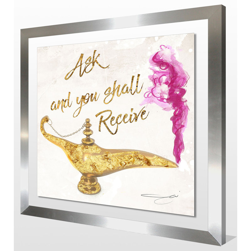 Ask par Jodi Fuchs - impression d'art graphique, H 39,5 po x l 39,5 po x P 0,75 po, H 27,5 po x l 27,5 po x P 0,75 po