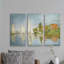 "Chapelton at Argenteuil" par Claude Monet, ensemble de 3 toiles tendues-1412258643