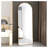 Arched Full Length Floor Mirror with Gold Aluminum Alloy Frame - Oversized Arched Standing Mirror for Bedroom, Living Room & Entryway