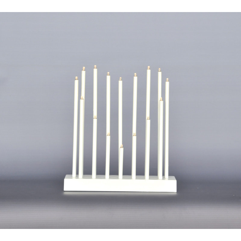Bougie sans flamme illuminée cardiaque