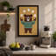 Bear In Motion Mid-Century - Print-136814100-136814102