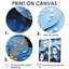 «Blue Hydrangea Celestial Petals», reproduction d'art sur toile-1062216593-1062216607-1062216598