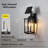 Solar Wall Lantern Outdoor, Clear Glass And Aluminum Xxf