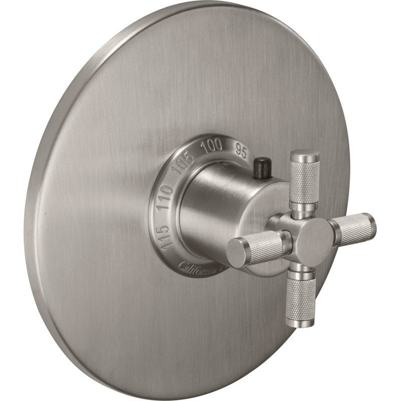 Descanso StyleTherm® 3/4" Thermostatic Trim Only - Knurled Handle, Carbon