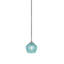 Mini-luminaire suspendu suspendu Zilo en verre turquoise 6 po Zilo-124328533-124328535