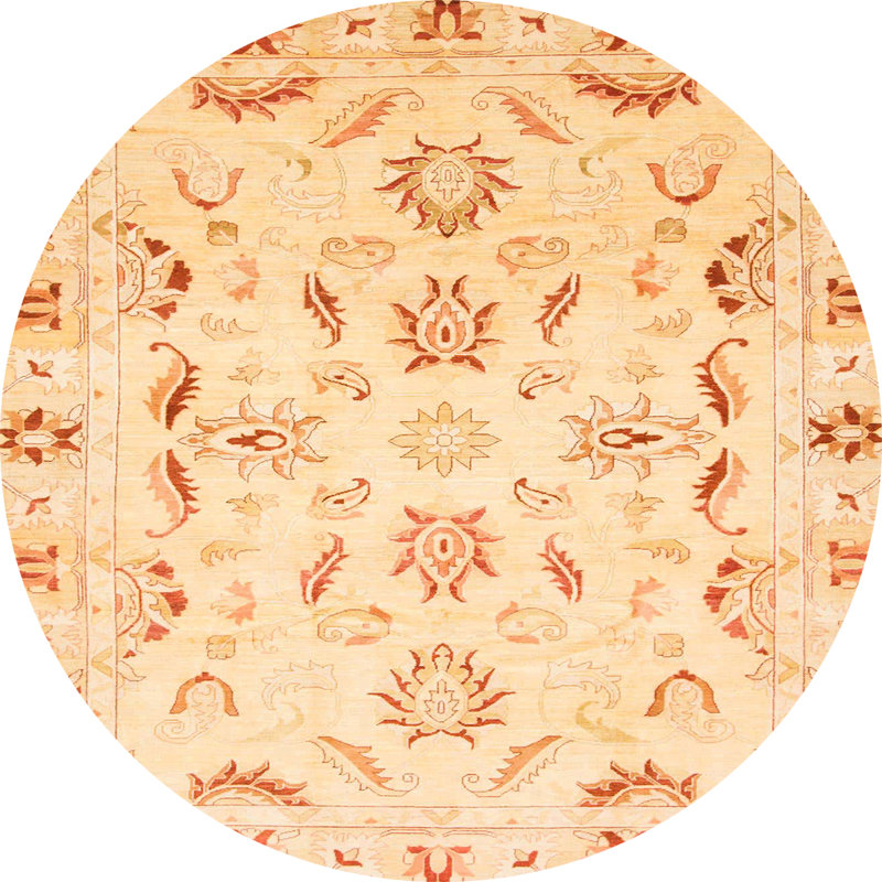 Tapis abstrait moderne 790, Rond 5 pi