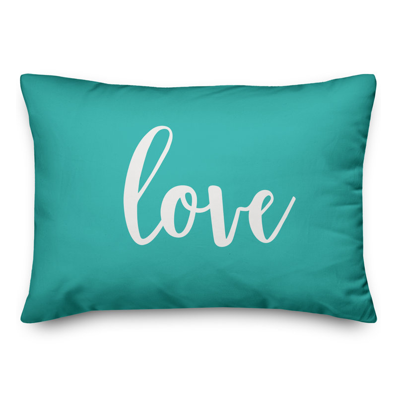  Housse de coussin rectangulaire et insert, Bleu sarcelle