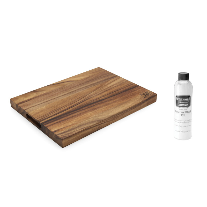 Planche à découper et huile à grain long Ironwood Gourmet
