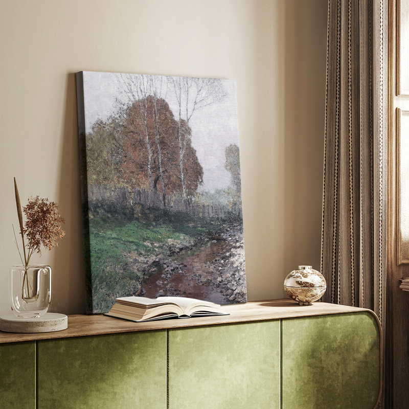 Paysage rétro CV - galerie Cavas, H 60 po x l 40 po