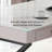 55.12"Gray Rectangle Sintered Stone Writing Desk,3-drawer-408658156