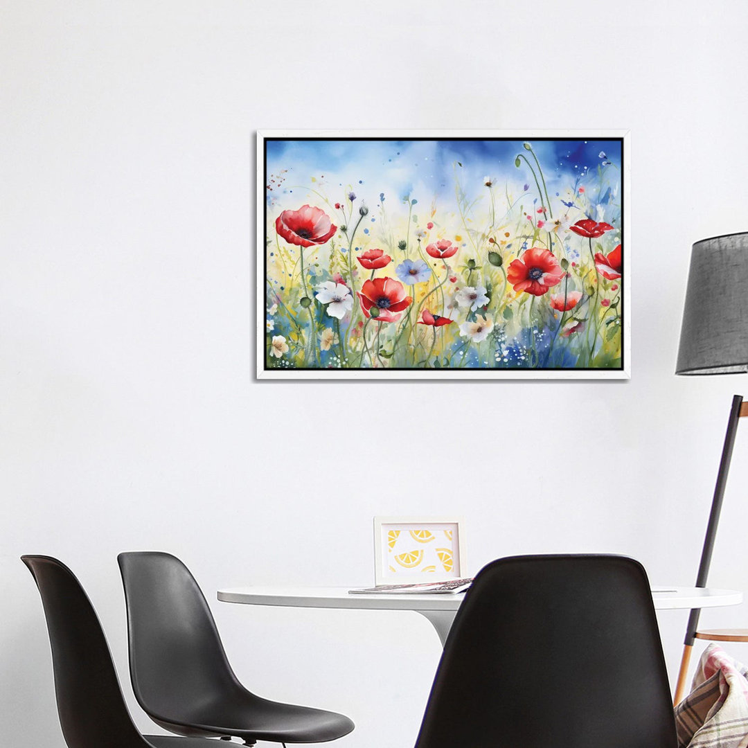 Mohnblumen und Gänseblümchen III von Svetlana Saratova - Galerie- Giclée auf Leinwand