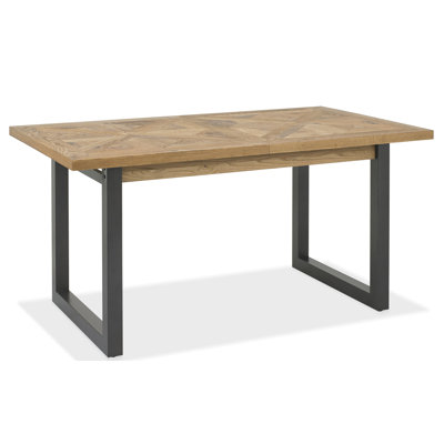Phillippi Extendable Metal Base Dining Table