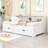 Faccone Twin Size Wood Daybed with Twin Size Trundle and Drawers-201147532