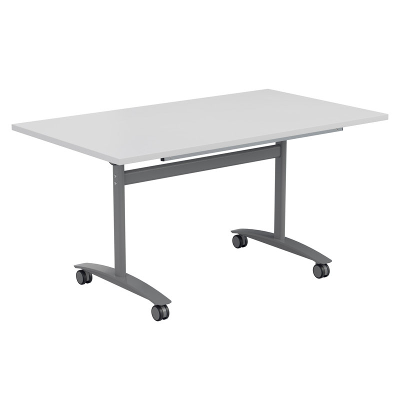Bouton Rectangle Conference Table, White, H73 x W140 x D70cm
