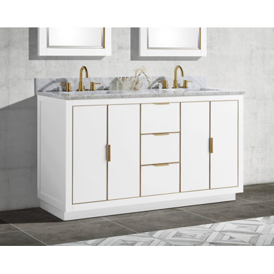 Meuble-lavabo double 61 po Salise