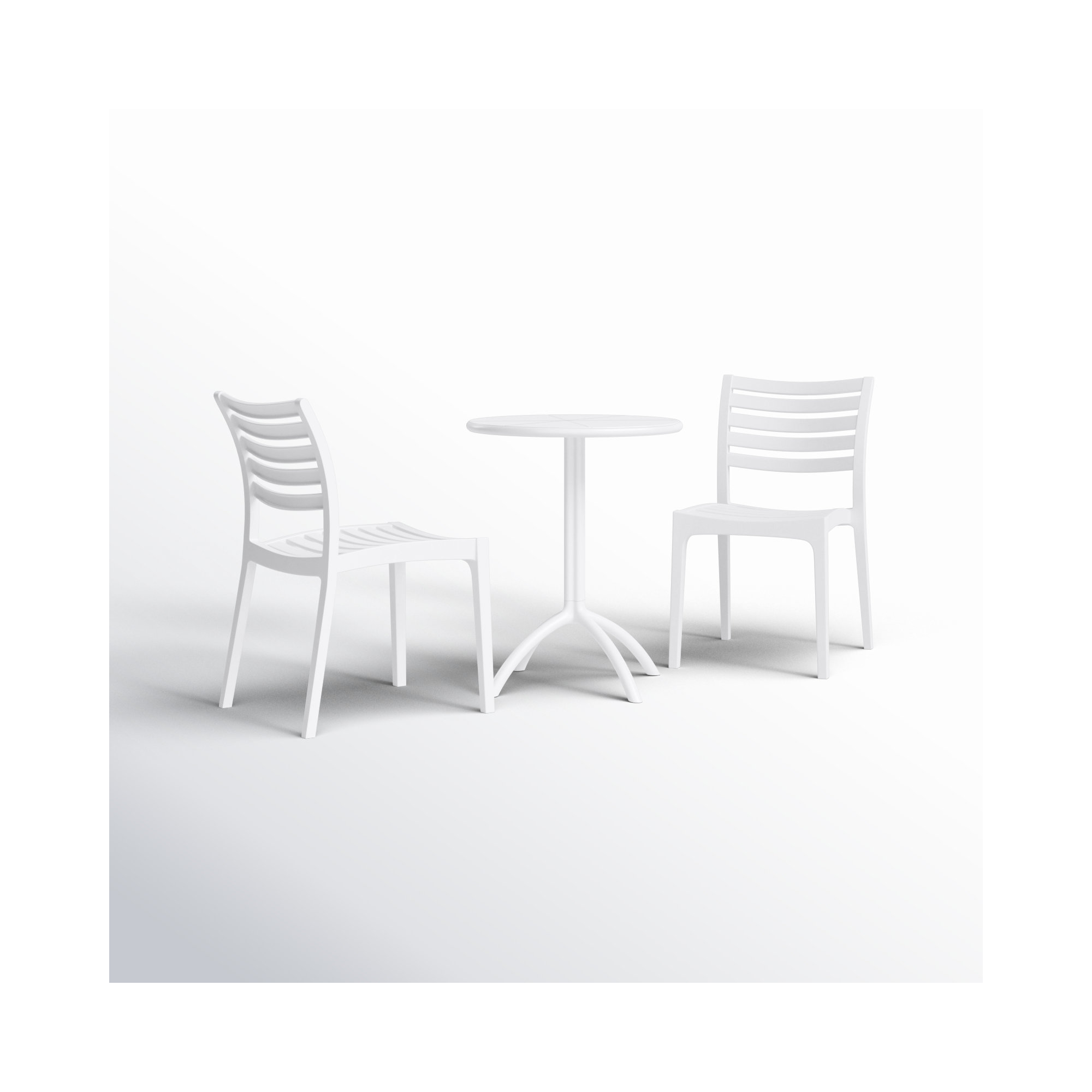 Jacinta 2 - Person 23.6" Bistro Set, White