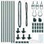 Vidaxl Fence Posts With Base Plates 7 Pcs Diameter32mm Galvanised Steel-114618559-114618564