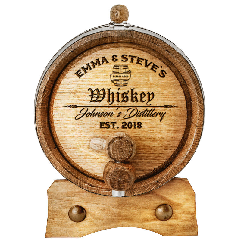 Berle Wood Wine Barrel, 7" H  x  7" W  x  10" D, Yes