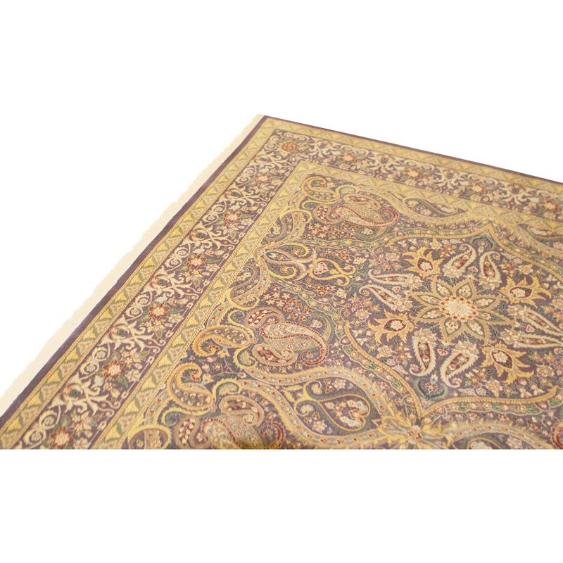 Hand Knotted Wool Area Rug in Aubergine