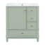 Meuble-lavabo 30 po avec lavabo, une porte avec tablette et trois tiroirs-830943988
