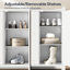 Multifunctional Freestanding Shoe Organizer With Adjustable Shelves