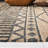Heer Hand Loomed Jute/Cotton Chevron Rug in Natural/Charcoal-1585946860