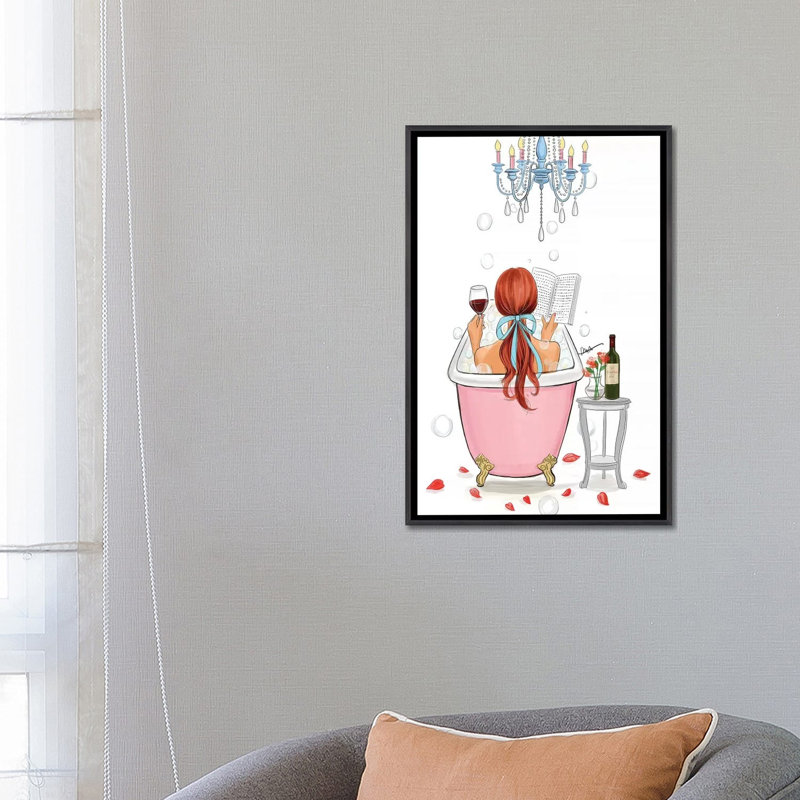 Temps pour moi - cheveux roux par Rongrong DeVoe - reproduction d'art, H 26 po x l 18 po x 1,5 po, Aucun mat