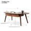 Console 100% chêne de qualité - construction stable, rangement pour tiroirs, table basse ovale en bois massif multi-usages avec tiroirs en chêne, et assemblage facile
