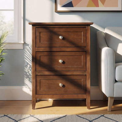 Lublin Cappuccino 3 Drawers Nightstand