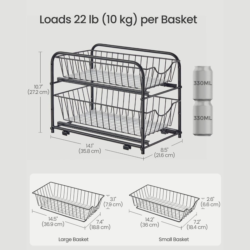 Steel Under Sink Organiser
