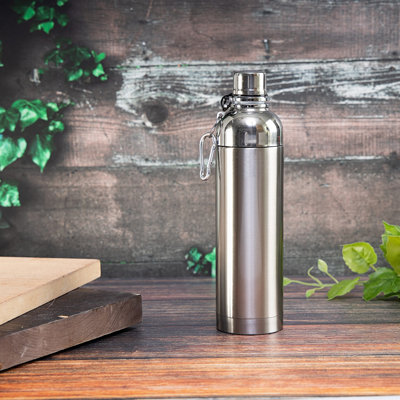 Bouteille d'eau Phluid 18 oz, cantine en acier inoxydable avec mousqueton