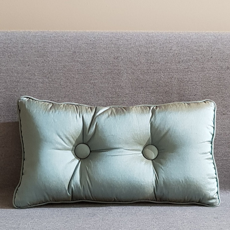 Sammy Rectangular Cushion, Mint Blue