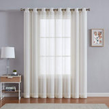 Keasler Polyester Sheer Curtain Single Panel