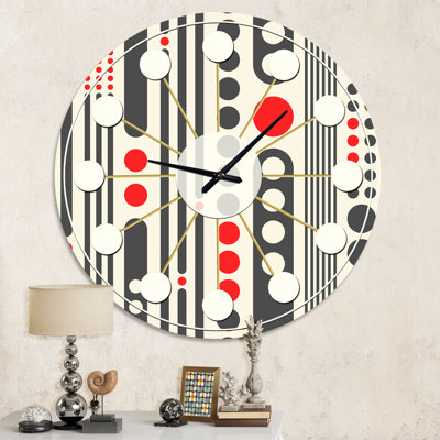 Horloge murale rétro Mid-Century