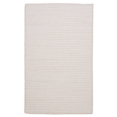 Tapis blanc tressé à la main Mcclain