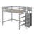 Full Size Loft Bed With Wardrobe-317326500