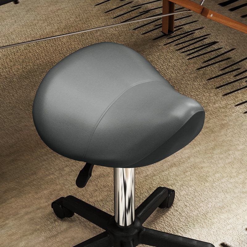 Tabouret de beauté Saddle, Gris
