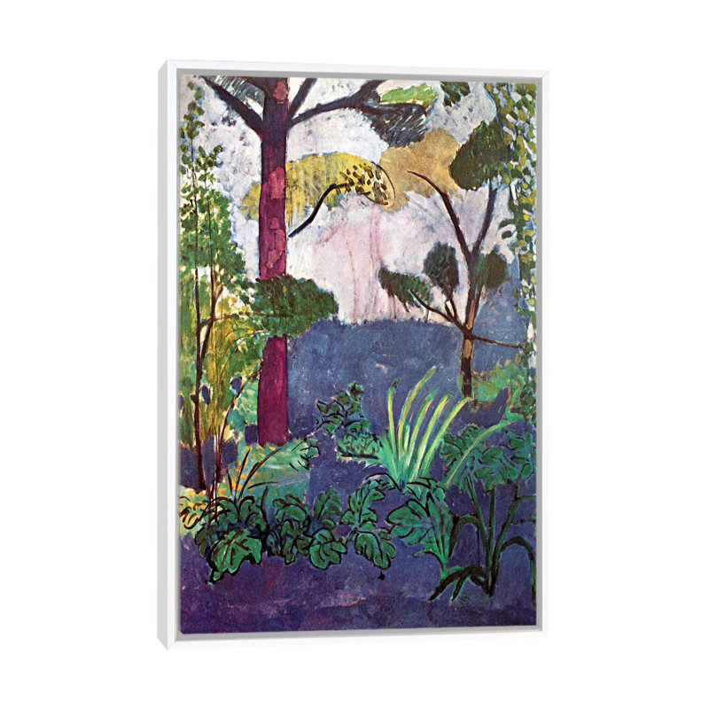 « marocain landscape (1913) » par henri matisse-print, Toile blanche encadrée, H 48 po x l 32 po x P 1,5 po