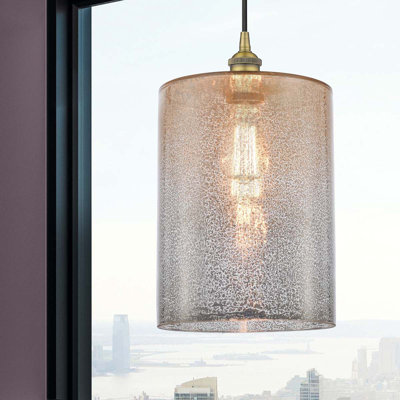 Luminaire suspendu cylindrique à 1 lumière Malcolm