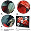 Fusion de fleurs de poinsettia rouge et noir - impression-1037958658-1037958669