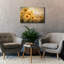 Toile rouge «Red Sun» par Ashley Bradley